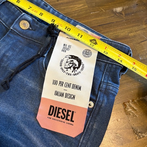 Diesel Jeans D-Rifty Slim Low Waist 08701 Stretch 26 Distressed Aged Dirty Ugly - Picture 8 of 12